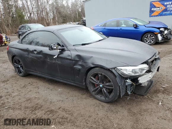 2014 BMW 4 Series 435i with VIN WBA3T3C56EJ877362, listed as a Copart auction lot 79524524 with 133,792 mi miles and Clean title. Bid and sale history available at DreamBid. Image 4.