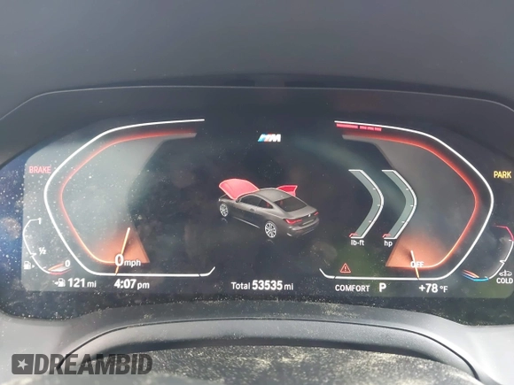 2021 BMW 4 Series 430i with VIN WBA53AP0XMCF92827, listed as a IAAI auction lot 42104148 with 53,535 mi miles and . Bid and sale history available at DreamBid. Image 7.