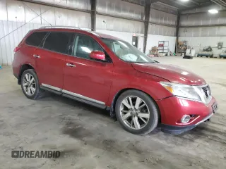 2015 Nissan Pathfinder Platinum with VIN 5N1AR2MN7FC670076, listed as a Copart auction lot 52498125 with 101,993 mi miles and Salvage title. Bid and sale history available at DreamBid. Image 4.