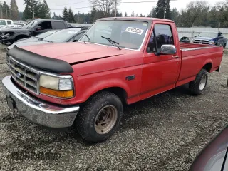 1992 Ford F-150 with VIN 1FTEF15H4NPA80362, listed as a Copart auction lot 87973455 with 0 mi miles and Clean Title. Bid and sale history available at carsss.com. Image 1.