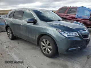 2014 Acura MDX Advance with VIN 5FRYD4H83EB029881, listed as a Copart auction lot 47689435 with 97,184 mi miles and Salvage Title. Bid and sale history available at DreamBid. Image 4.