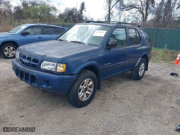 2002 Isuzu Rodeo S with VIN 4S2CK58W124320988, listed as a IAAI auction lot 41921874 with 227,320 mi miles. Bid and sale history available at carsss.com. Image 2.