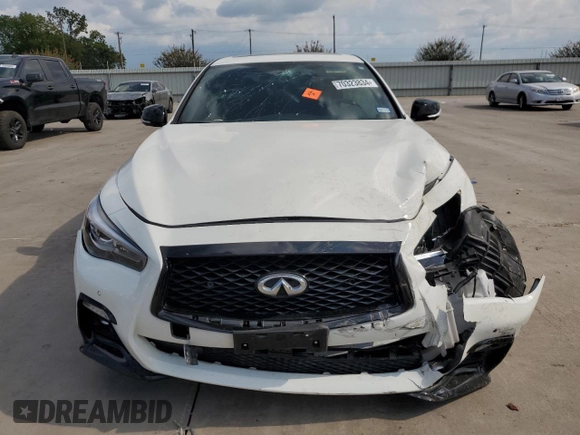 2023 Infiniti Q50 Sensory with VIN JN1EV7CP5PM511511, listed as a Copart auction lot 70323834 with 29,298 mi miles and Salvage title. Bid and sale history available at DreamBid. Image 5.