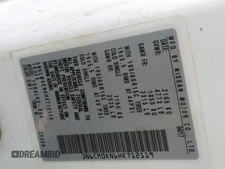 2017 Nissan NV200 S z VIN 3N6CM0KN6HK712119, wystawiony jako IAAI lot #41681695 z przebiegiem 98 229 mil mil oraz . Historia ofert i sprzedaży dostępna na DreamBid. Obrazek 9.