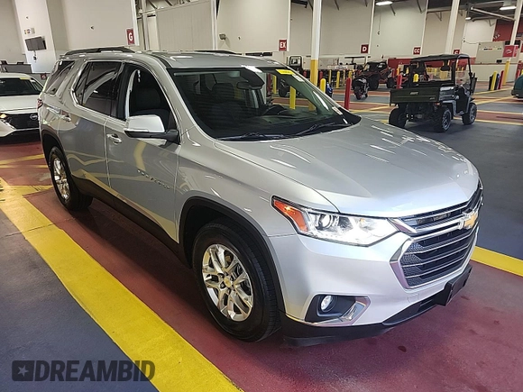 2021 Chevrolet Traverse LT Cloth with VIN 1GNEVMKWXMJ220477, listed as a IAAI auction lot 42842579 with 62,180 mi miles and . Bid and sale history available at DreamBid. Image 30.