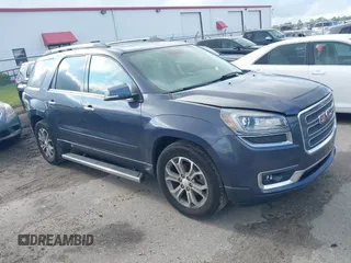 2014 GMC Acadia SLT z VIN 1GKKRSKD9EJ171636, wystawiony jako IAAI lot #42452336 z przebiegiem 185 552 mil mil oraz . Historia ofert i sprzedaży dostępna na DreamBid. Obrazek 1.