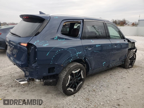 2024 Kia Telluride EX with VIN 5XYP34GC1RG502388, listed as a Copart auction lot 78869164 with 1,708 mi miles and Salvage title. Bid and sale history available at DreamBid. Image 3.