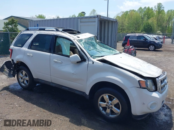 2011 Ford Escape Limited with VIN 1FMCU9EG5BKB08855, listed as a IAAI auction lot 42073027 with 145,471 mi miles and . Bid and sale history available at DreamBid. Image 1.