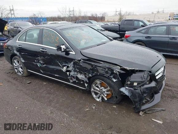 2017 Mercedes-Benz C 300 with VIN 55SWF4KB0HU224122, listed as a IAAI auction lot 41128283 with 93,861 mi miles and . Bid and sale history available at carsss.com. Image 1.