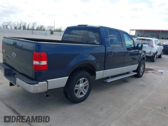 2005 Ford F-150 XLT with VIN 1FTRW12W55FB45231, listed as a IAAI auction lot 41825887 with 166,220 mi miles. Bid and sale history available at carsss.com. Image 4.