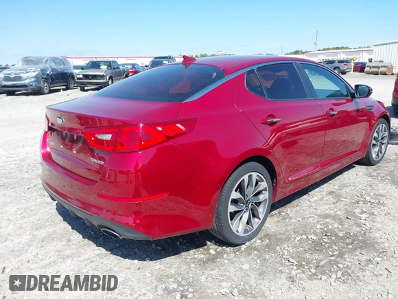 2015 Kia Optima SX with VIN 5XXGR4A76FG514014, listed as a IAAI auction lot 41980954 with 114,400 mi miles and . Bid and sale history available at carsss.com. Image 4.