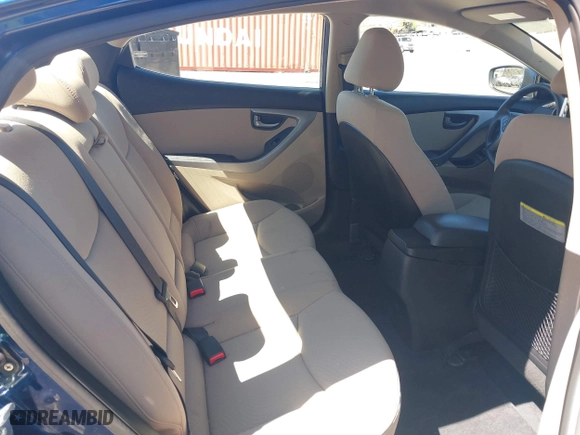2015 Hyundai Elantra Limited with VIN KMHDH4AE8FU304086, listed as a IAAI auction lot 41830380 with 72,860 mi miles. Bid and sale history available at carsss.com. Image 8.