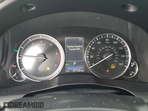 2017 Lexus ES with VIN 58ABK1GG1HU076444, listed as a Copart auction lot 45568375 with 57,152 mi miles and Salvage Title. Bid and sale history available at carsss.com. Image 9.