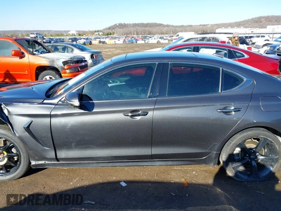 2019 Genesis G70 Advanced z VIN KMTG44LA6KU026842, wystawiony jako IAAI lot #41287135 z przebiegiem 124 608 mil mil oraz . Historia ofert i sprzedaży dostępna na DreamBid. Obrazek 15.