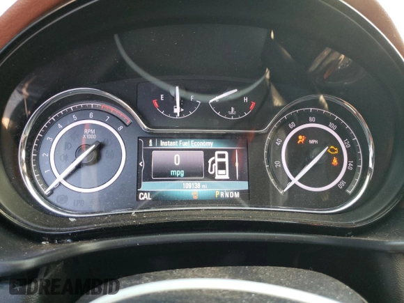 2016 Buick Regal Premium II with VIN 2G4GT5GX9G9138413, listed as a Copart auction lot 71134914 with 109,138 mi miles and Salvage Title. Bid and sale history available at carsss.com. Image 9.