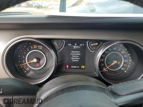 2020 Jeep Gladiator Sport S with VIN 1C6JJTAG6LL175653, listed as a Copart auction lot 54914395 with 62,065 mi miles and Salvage title. Bid and sale history available at DreamBid. Image 9.