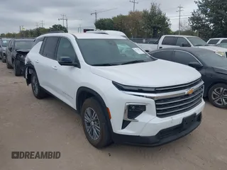 2024 Chevrolet Traverse FWD LT with VIN 1GNERGKS4RJ200591, listed as a IAAI auction lot 40743893 with 1,324 mi miles and . Bid and sale history available at DreamBid. Image 1.