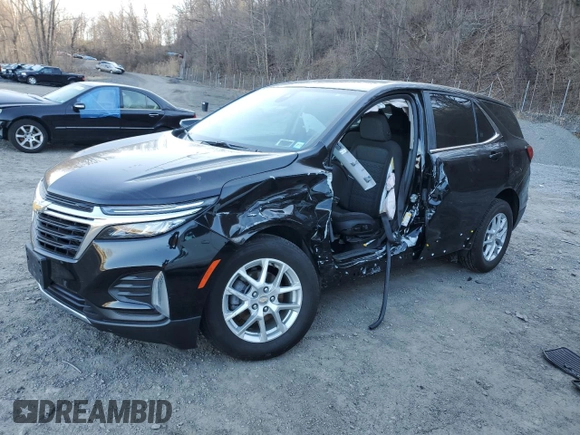 2023 Chevrolet Equinox LT with VIN 3GNAXUEG4PL258314, listed as a Copart auction lot 52106345 with 19,358 mi miles and Salvage Title. Bid and sale history available at DreamBid. Image 1.
