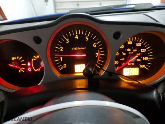 2004 Nissan 350Z Enthusiast with VIN JN1AZ36A34T006197, listed as a Copart auction lot 44373895 with NaN miles and Salvage Title. Bid and sale history available at carsss.com. Image 9.