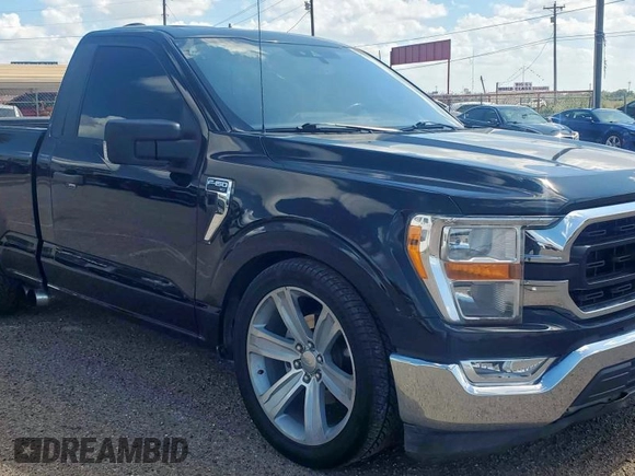 2021 Ford F-150 XL with VIN 1FTMF1C51MKD73149, listed as a Copart auction lot 65839105 with 95,957 mi miles and Clean title. Bid and sale history available at DreamBid. Image 1.