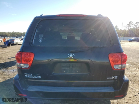 2006 Toyota Sequoia SR5 with VIN 5TDZT34A36S283129, listed as a Copart auction lot 86210744 with 307,960 mi miles and Salvage Title. Bid and sale history available at carsss.com. Image 6.