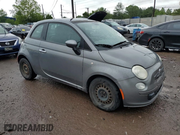 2012 FIAT 500 Pop z VIN 3C3CFFAR4CT365577, wystawiony jako Copart lot #57968185 z przebiegiem 104 332 mil mil oraz Szkoda całkowita • Salvage title. Historia ofert i sprzedaży dostępna na DreamBid. Obrazek 4.