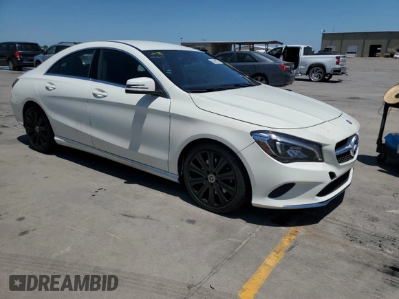 2018 Mercedes-Benz CLA with VIN WDDSJ4EBXJN572890, listed as a Copart auction lot 62683163 with 47,608 mi miles. Bid and sale history available at carsss.com. Image 4.