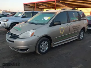 2004 Toyota Sienna CE with VIN 5TDZA23C54S069260, listed as a IAAI auction lot 41744298 with 174,769 mi miles. Bid and sale history available at carsss.com. Image 2.