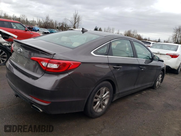 2016 Hyundai Sonata SE with VIN 5NPE24AF0GH382523, listed as a Copart auction lot 45499485 with 114,038 mi miles and Salvage Title. Bid and sale history available at carsss.com. Image 3.