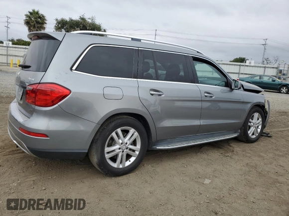2015 Mercedes-Benz GL with VIN 4JGDF6EE9FA469965, listed as a Copart auction lot 55164434 with Not Provided miles and Salvage Title. Bid and sale history available at carsss.com. Image 3.