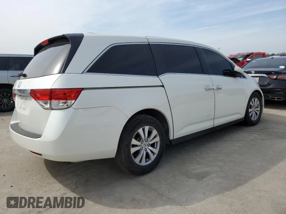2016 Honda Odyssey EX-L with VIN 5FNRL5H63GB016354, listed as a Copart auction lot 44796235 with 169,581 mi miles and Salvage Title. Bid and sale history available at carsss.com. Image 3.