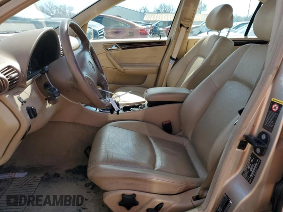 2003 Mercedes-Benz C 240 with VIN WDBRF61JX3E013411, listed as a Copart auction lot 47360734 with 213,190 mi miles and Clean Title. Bid and sale history available at carsss.com. Image 7.