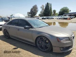 2013 Audi S8 with VIN WAUD2AFD4DN007731, listed as a Copart auction lot 52052315 with 118,582 mi miles and Clean Title. Bid and sale history available at carsss.com. Image 4.