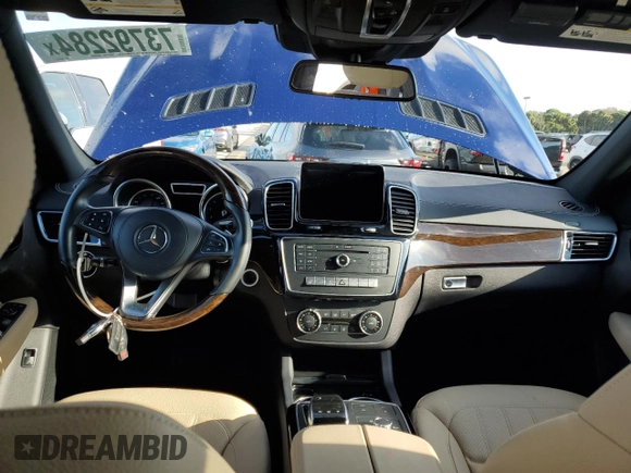 2017 Mercedes-Benz GLS 450 with VIN 4JGDF6EE5HA842874, listed as a Copart auction lot 73792284 with Not Provided miles and Non Repairable. Bid and sale history available at DreamBid. Image 8.