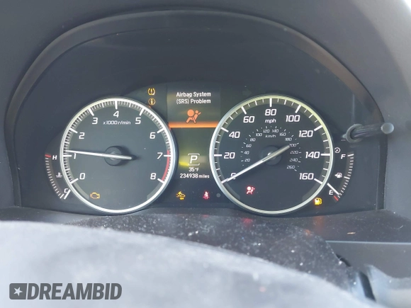 2016 Acura RDX Tech Pkg with VIN 5J8TB4H57GL006824, listed as a IAAI auction lot 41575825 with 234,938 mi miles. Bid and sale history available at carsss.com. Image 7.