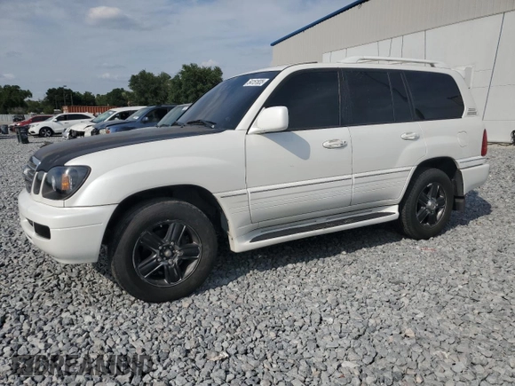 2006 Lexus LX 470 z VIN JTJHT00W564011069, wystawiony jako Copart lot #54151835 z przebiegiem 381 667 mil mil oraz Czysty tytuł • Clean title. Historia ofert i sprzedaży dostępna na DreamBid. Obrazek 1.