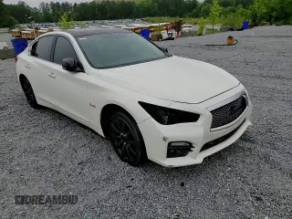 2017 Infiniti Q50 Red Sport 400 with VIN JN1FV7AP7HM850246, listed as a Copart auction lot 58536135 with Not provided miles and Salvage title. Bid and sale history available at DreamBid. Image 13.