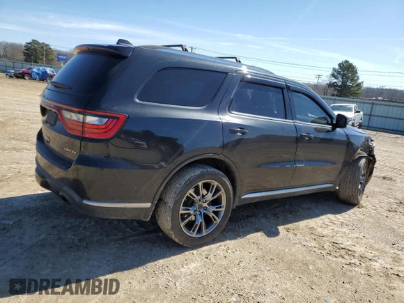 2016 Dodge Durango Limited with VIN 1C4RDHDG1GC361246, listed as a Copart auction lot 46374835 with 186,679 mi miles and Salvage Title. Bid and sale history available at carsss.com. Image 3.