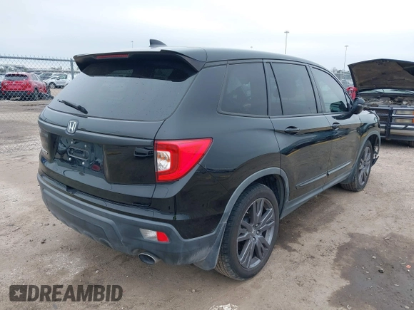 2019 Honda Passport EX-L with VIN 5FNYF7H59KB003011, listed as a IAAI auction lot 41563219 with 78,239 mi miles and . Bid and sale history available at carsss.com. Image 4.