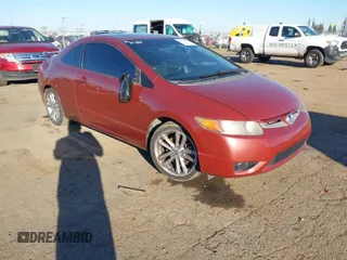 2008 Honda Civic Cpe Si with VIN 2HGFG21558H705042, listed as a IAAI auction lot 41878776 with 1 mi miles. Bid and sale history available at carsss.com. Image 1.