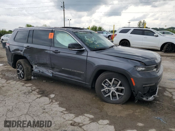 2023 Jeep Grand Cherokee Limited with VIN 1C4RJKBG0P8898802, listed as a Copart auction lot 60960755 with 23,053 mi miles and Salvage title. Bid and sale history available at DreamBid. Image 4.