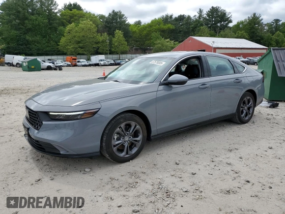 2024 Honda Accord EX-L with VIN 1HGCY2F64RA094518, listed as a Copart auction lot 57578005 with 9,297 mi miles and Salvage title. Bid and sale history available at DreamBid. Image 1.