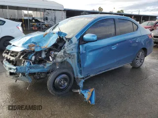 2021 Mitsubishi Mirage ES z VIN ML32FUFJXMHF01456, wystawiony jako Copart lot #44210695 z przebiegiem 88 756 mil mil oraz Szkoda całkowita • Salvage title. Historia ofert i sprzedaży dostępna na DreamBid. Obrazek 1.