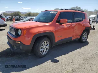 2018 Jeep Renegade Latitude with VIN ZACCJABB6JPJ26712, listed as a Copart auction lot 52112045 with 135,684 mi miles and Salvage Title. Bid and sale history available at carsss.com. Image 1.