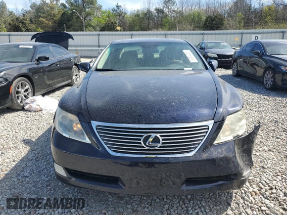 2009 Lexus LS 460 with VIN JTHBL46F495086267, listed as a Copart auction lot 50004355 with 114,937 mi miles and Salvage Title. Bid and sale history available at DreamBid. Image 5.