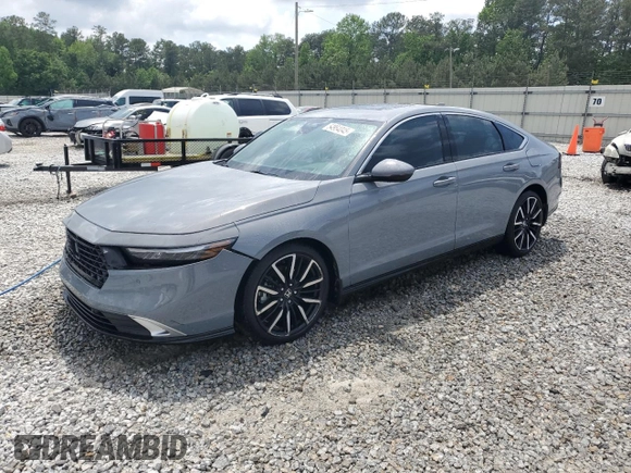 2024 Honda Accord Touring с VIN 1HGCY2F80RA051716, выставлен на аукционе Copart как лот 54954045 с пробегом 14 136 миль миль и Списание • Salvage title. История ставок и продаж доступна на DreamBid. Изображение 1.