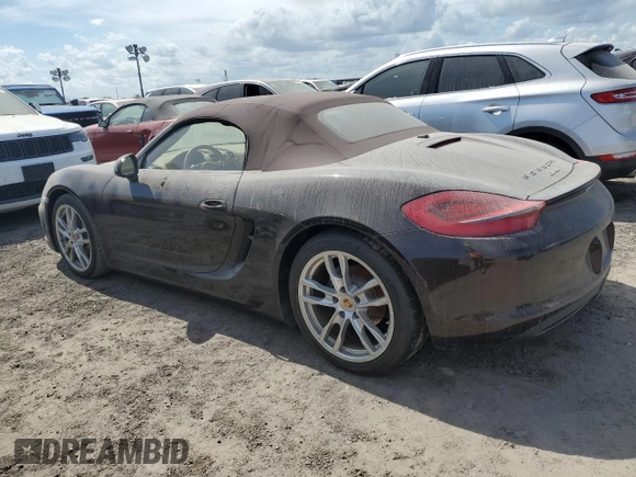 2014 Porsche Boxster с VIN WP0CA2A83ES120462, выставлен на аукционе Copart как лот 74617404 с пробегом 23 055 миль миль и На запчасти • Non repairable. История ставок и продаж доступна на DreamBid. Изображение 2.