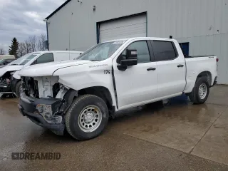 2021 Chevrolet Silverado 1500 Work Truck with VIN 3GCUYAEF3MG252470, listed as a Copart auction lot 51993535 with 169,214 mi miles and Salvage Title. Bid and sale history available at DreamBid. Image 1.