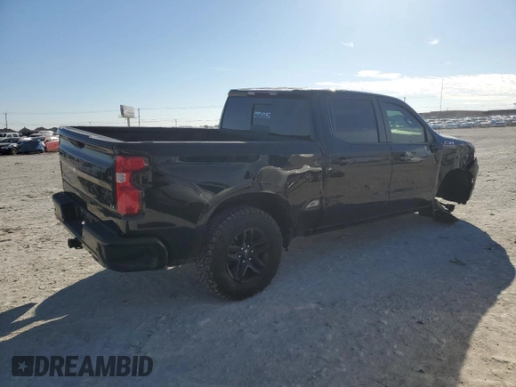 2022 Chevrolet Silverado 1500 LT Trail Boss with VIN 3GCUDFETXNG522679, listed as a Copart auction lot 46311095 with 50,531 mi miles and Salvage Title. Bid and sale history available at DreamBid. Image 3.