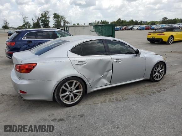 2006 Lexus IS 350 with VIN JTHBE262165010187, listed as a Copart auction lot 60073125 with 174,635 mi miles and Salvage title. Bid and sale history available at DreamBid. Image 3.